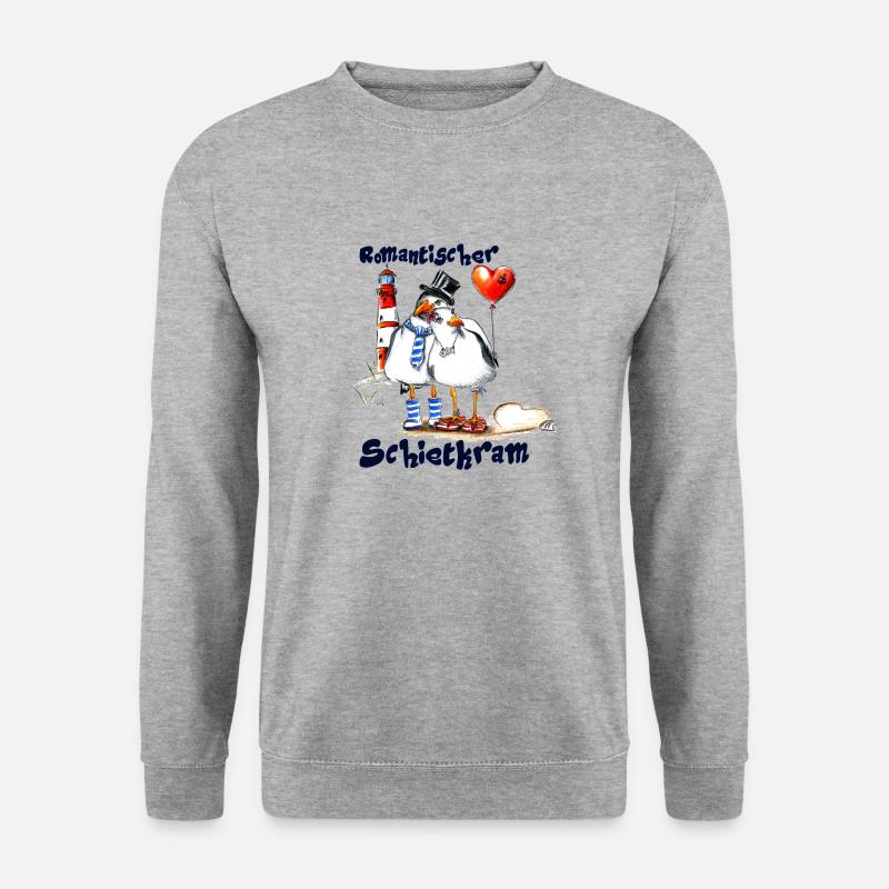 romantischer schietkram - Unisex Pullover - Weißgrau meliert