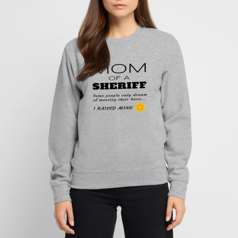 Stolze Mutter einer Sheriff-Mutter Geschenk mit Abzeichen Unisex Pullover