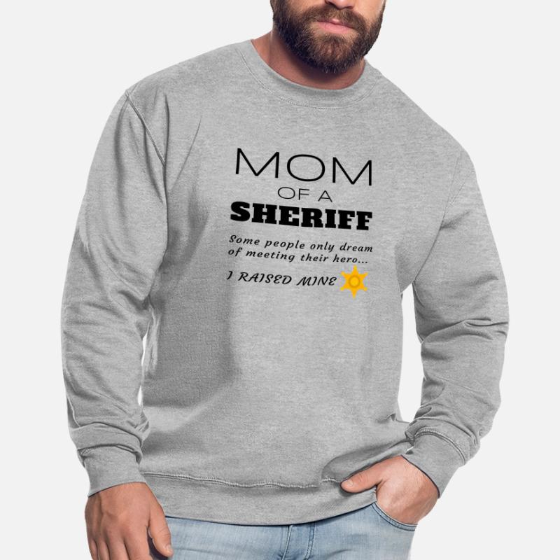 Stolze Mutter einer Sheriff-Mutter Geschenk mit Abzeichen Unisex Pullover