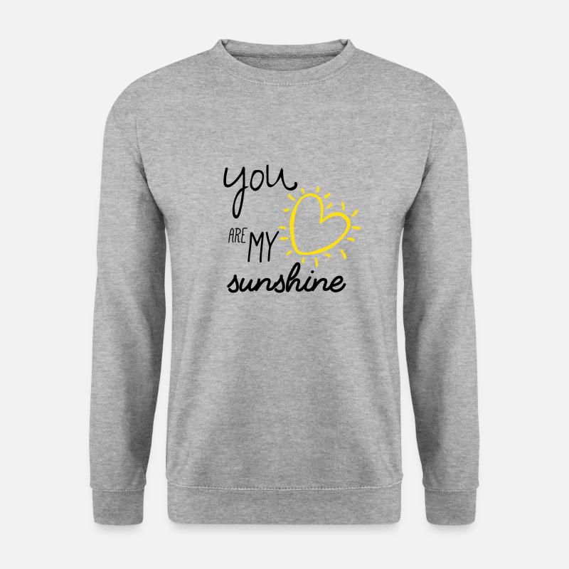 Partnerlook Mutter Tochter My Sunshine Mutter - Unisex Pullover - Weißgrau meliert