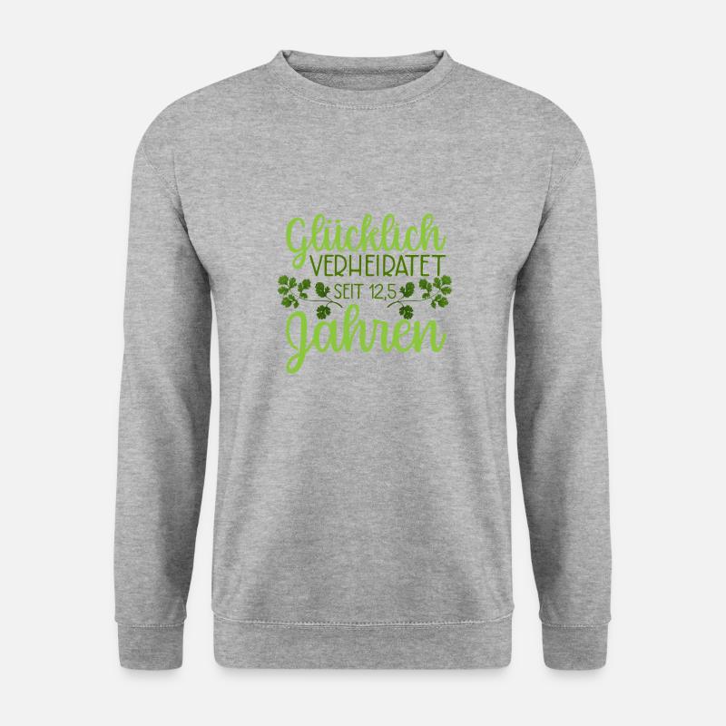 Petersilienhochzeit - Unisex Pullover - Weißgrau meliert