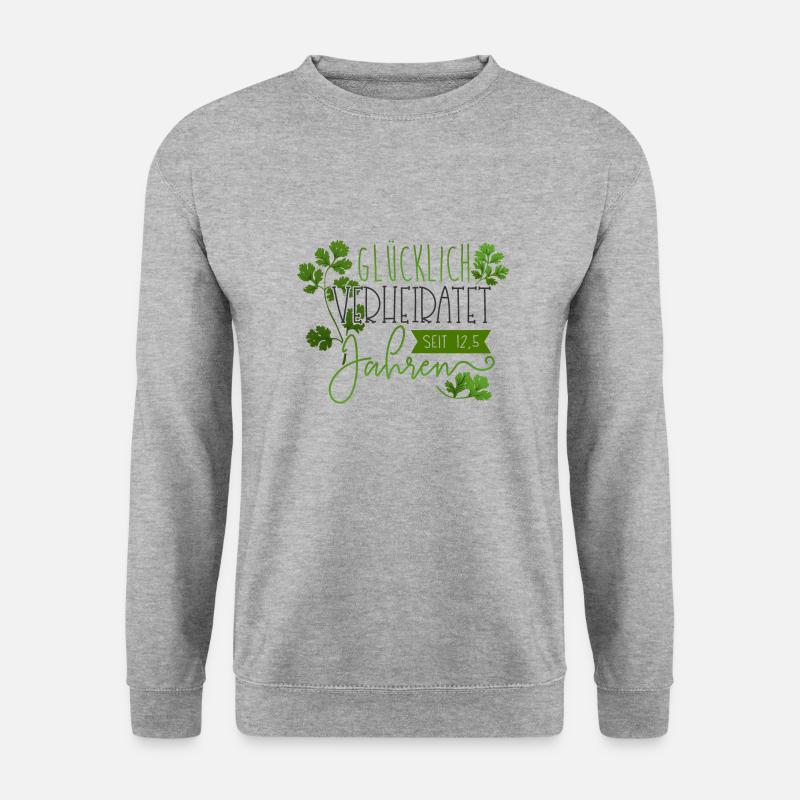 Petersilienhochzeit 3 - Unisex Pullover - Weißgrau meliert