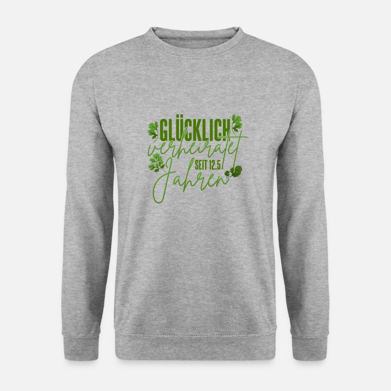 Petersilienhochzeit - Unisex Pullover - Weißgrau meliert