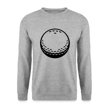 Golf - Unisex Sweatshirt - salt & pepper - Front - Alina (178cm) & Michal (187cm)