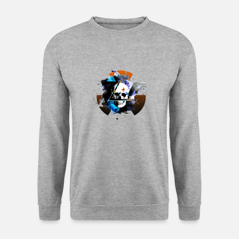 skull expolsion atom - Unisex Sweatshirt - salt & pepper