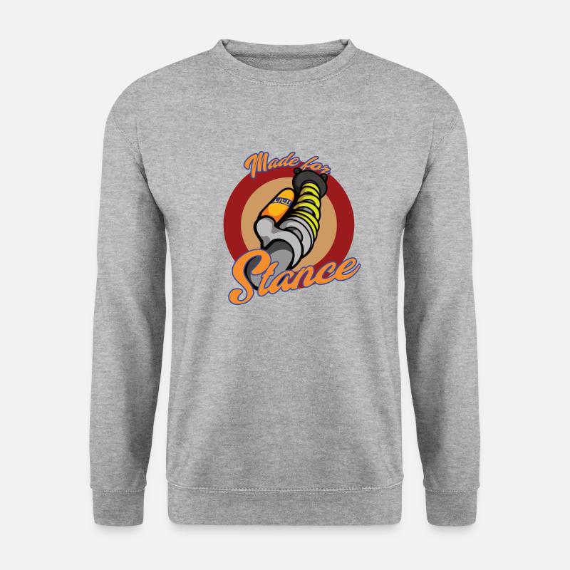 Auto Tuning Gewindefahrwerk Federn Lifestyle LOW - Unisex Pullover - Weißgrau meliert