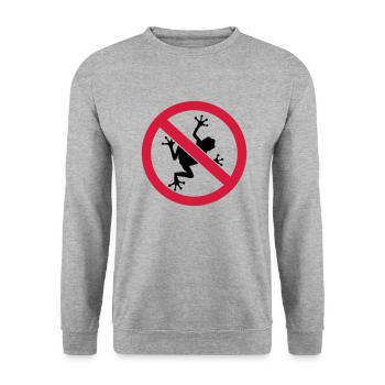 Grenouille - Sweat-shirt Unisexe - gris chiné - Devant - Alina (178cm) & Michal (187cm)