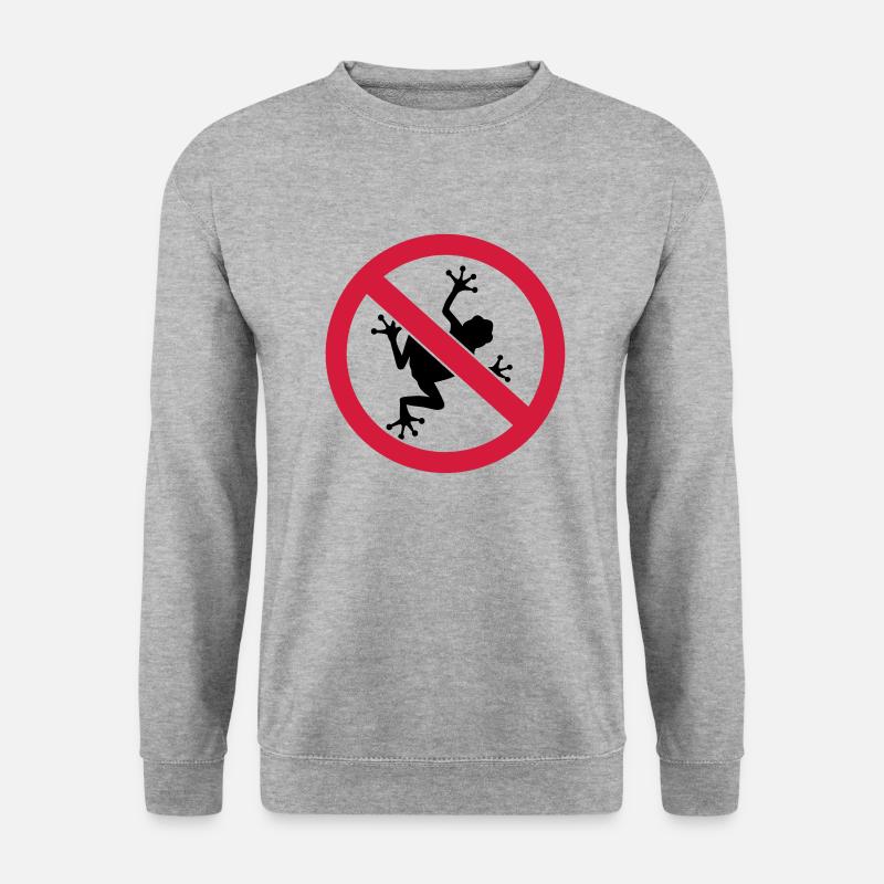 Frosch - Unisex Pullover - Weißgrau meliert