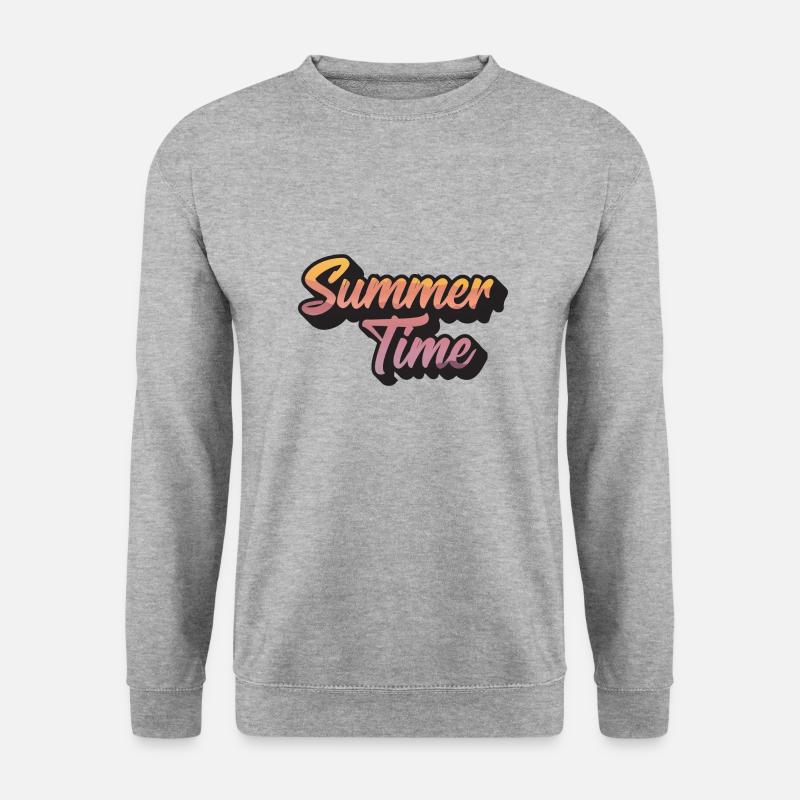 Summertime - Unisex Pullover - Weißgrau meliert