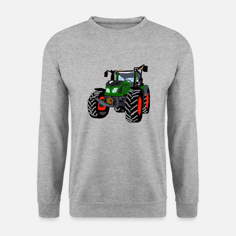 Traktor - Unisex Pullover - Weißgrau meliert