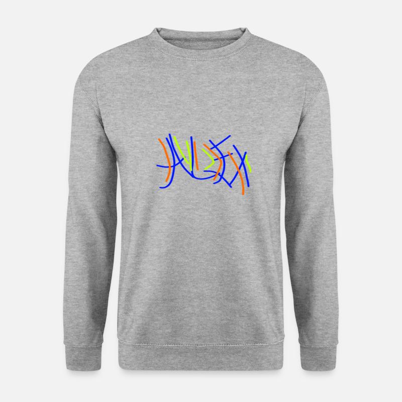 alex - Unisex Pullover - Weißgrau meliert