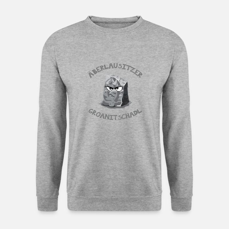 oberlausitz shirt groanitschadl comic - Unisex Pullover - Weißgrau meliert