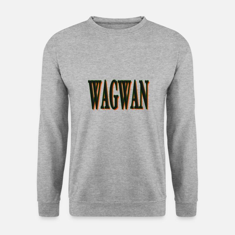 WAGWAN - Unisex Pullover - Weißgrau meliert