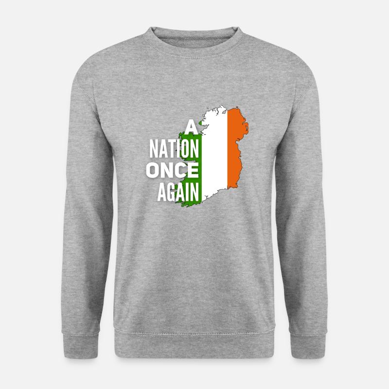 Irland - Unisex Pullover - Weißgrau meliert