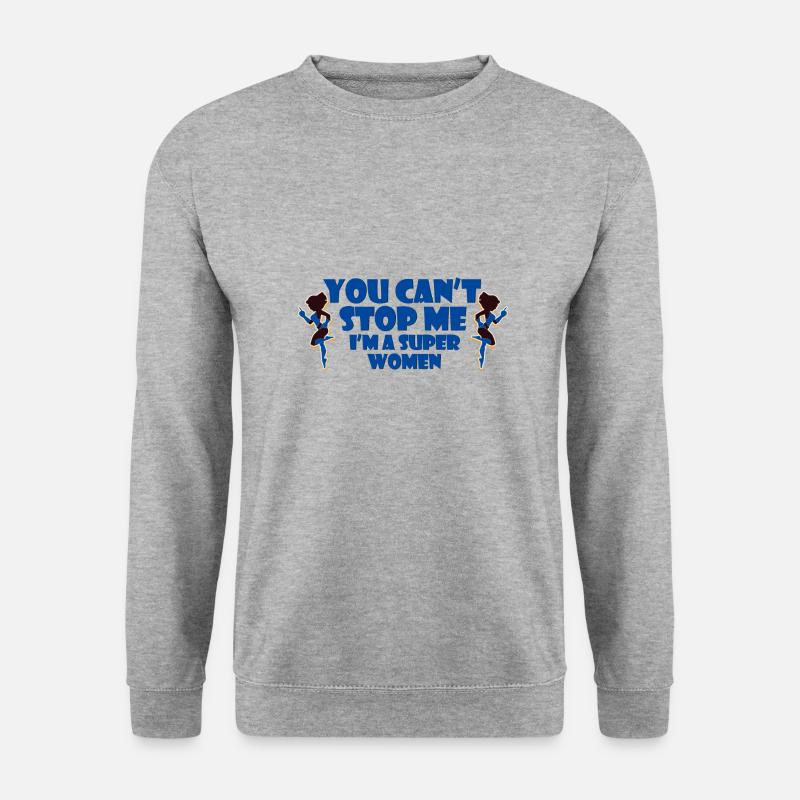 Superwomen - Geschenkidee - Geschenk - Unisex Pullover - Weißgrau meliert