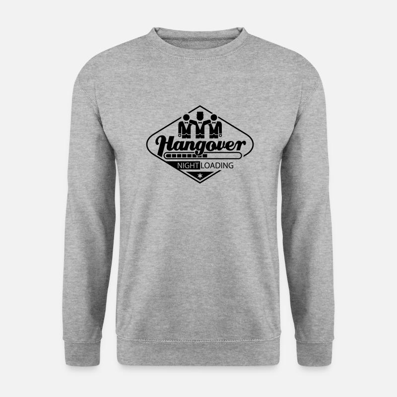 hangover_night_loading_f1 - Unisex Pullover - Weißgrau meliert