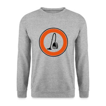 vacuum cleaner forbidden panel - Unisex Sweatshirt - salt & pepper - Front - Alina (178cm) & Michal (187cm)