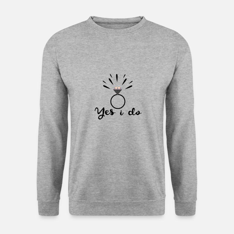 Wedding Ring - Engagement - Gift Idea - Unisex Sweatshirt - salt & pepper