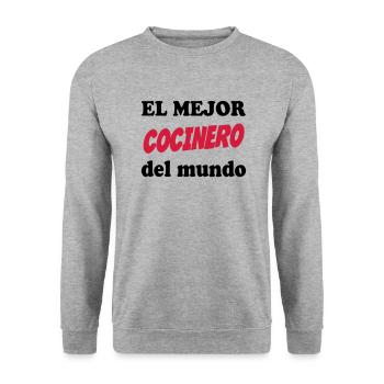 El mejor cocinero del mundo 111 - Sweat-shirt Unisexe - gris chiné - Devant - Alina (178cm) & Michal (187cm)