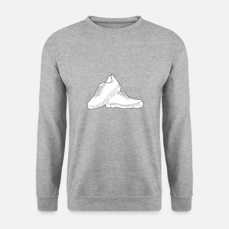 Running shoes Black Solid - Sweat-shirt Unisexe - gris chiné