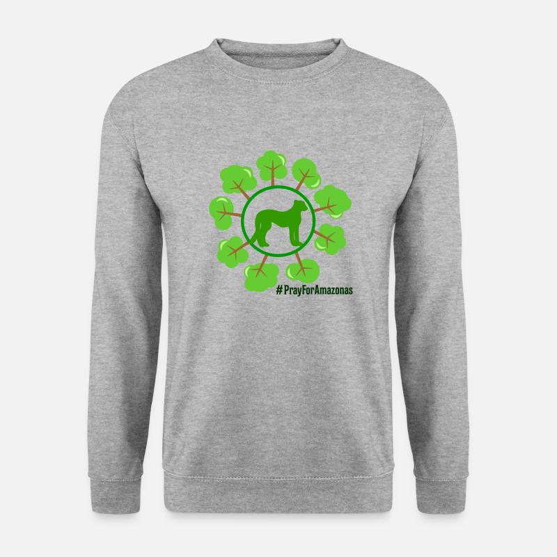 Pray for amazonas 3.0 - Unisex Pullover - Weißgrau meliert