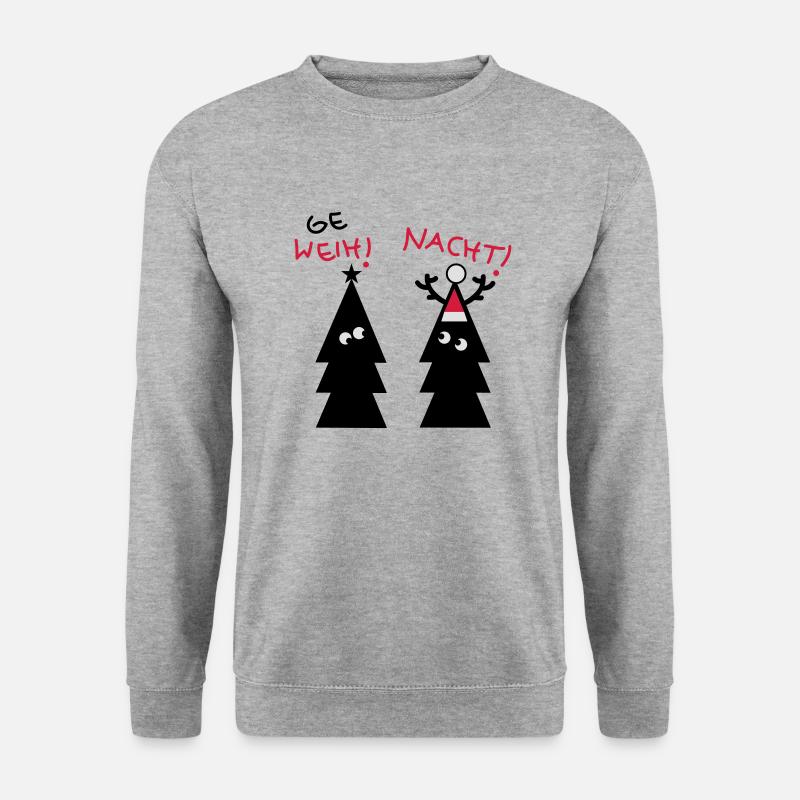 Weihnachten im Schwarzwald - Unisex Pullover - Weißgrau meliert