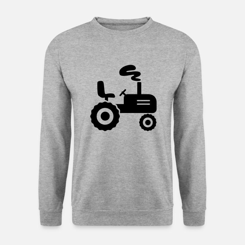 Traktor - Unisex Pullover - Weißgrau meliert