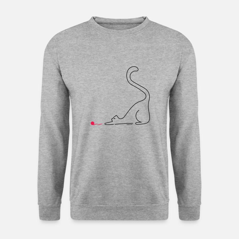 boshaft - Unisex Pullover - Weißgrau meliert