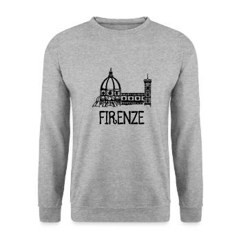 Florence - Unisex Sweatshirt - salt & pepper - Front - Alina (178cm) & Michal (187cm)