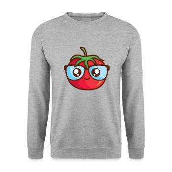 Tom Tom - Unisex Sweatshirt - salt & pepper - Front - Alina (178cm) & Michal (187cm)