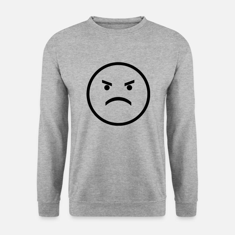 angry 2026756 - Unisex Pullover - Weißgrau meliert