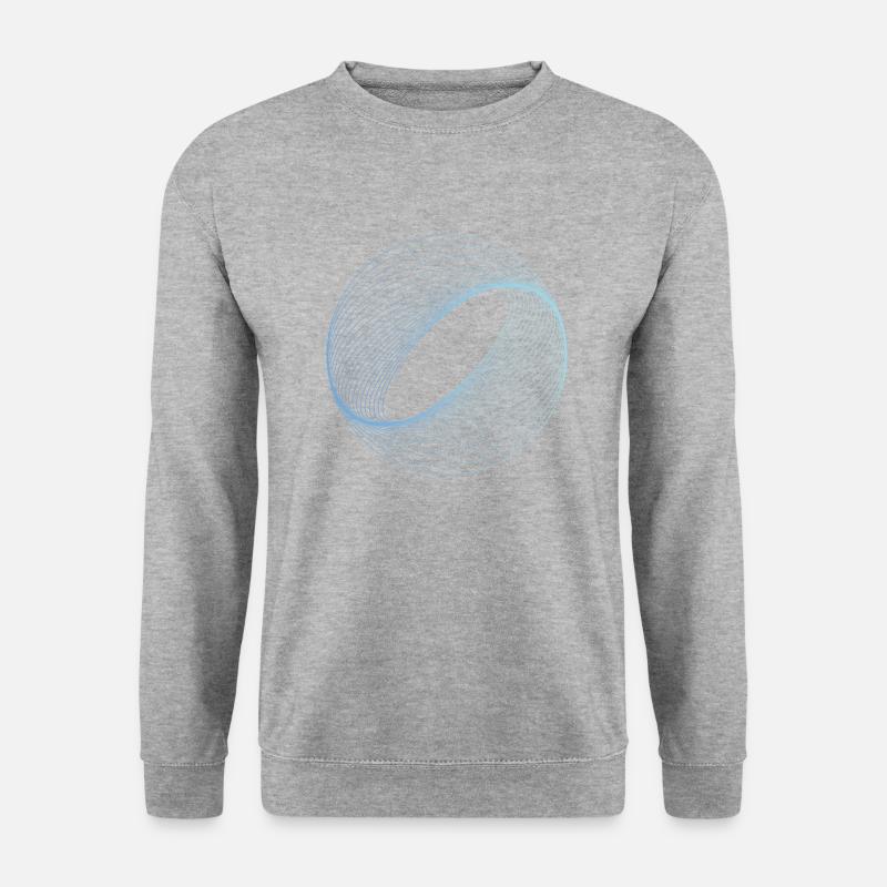 Optische Illusion Muster Formen Geometrie Geschenk - Unisex Pullover - Weißgrau meliert