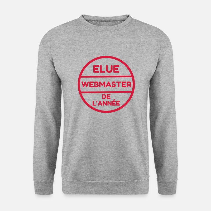 Webmaster Internet Web Geek Website - Sweat-shirt Unisexe - gris chiné
