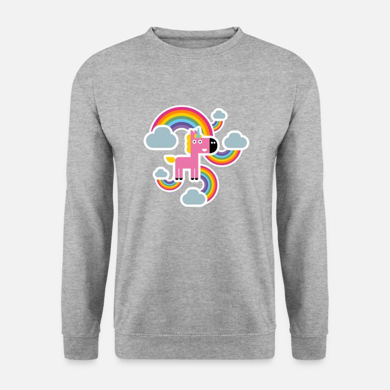 Rainbow unicorn - Unisex Sweatshirt - salt & pepper