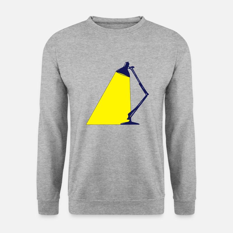 Tischlampe 2c - Unisex Pullover - Weißgrau meliert