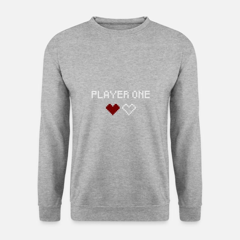 Player One - Unisex Pullover - Weißgrau meliert