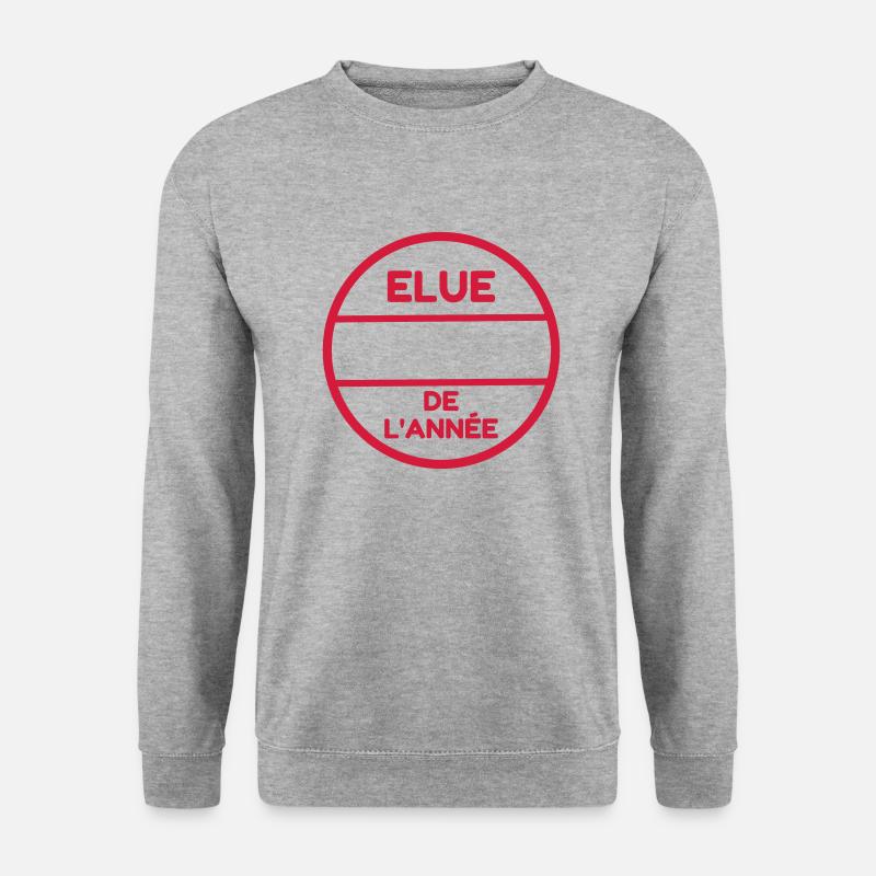 Anpassen / Anpassung / fertigen / Customize it - Unisex Pullover - Weißgrau meliert
