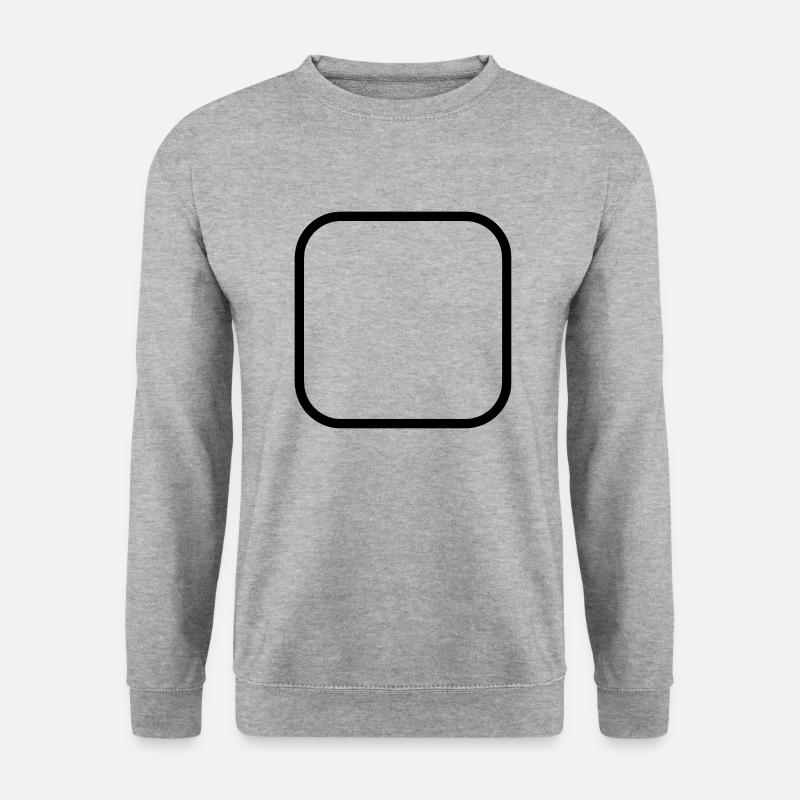 Anpassen / Anpassung / fertigen / Customize it - Unisex Pullover - Weißgrau meliert
