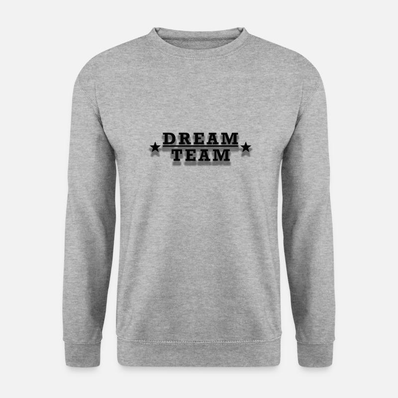 Dream Team - Unisex Pullover - Weißgrau meliert
