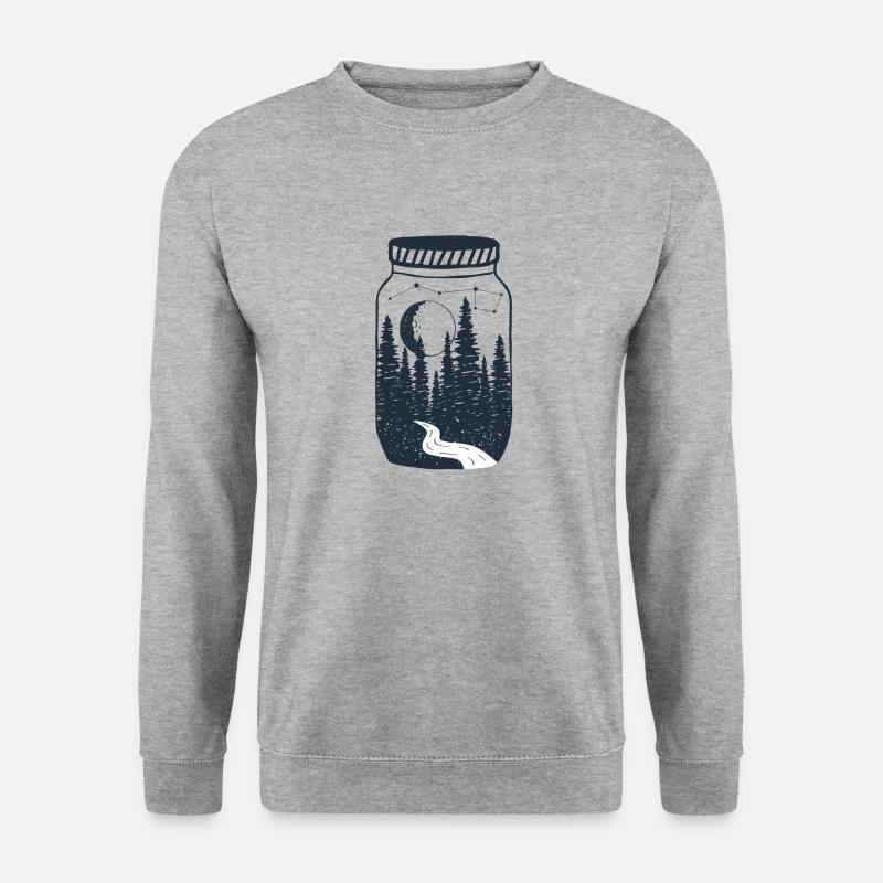 Secret garden - Unisex Pullover - Weißgrau meliert