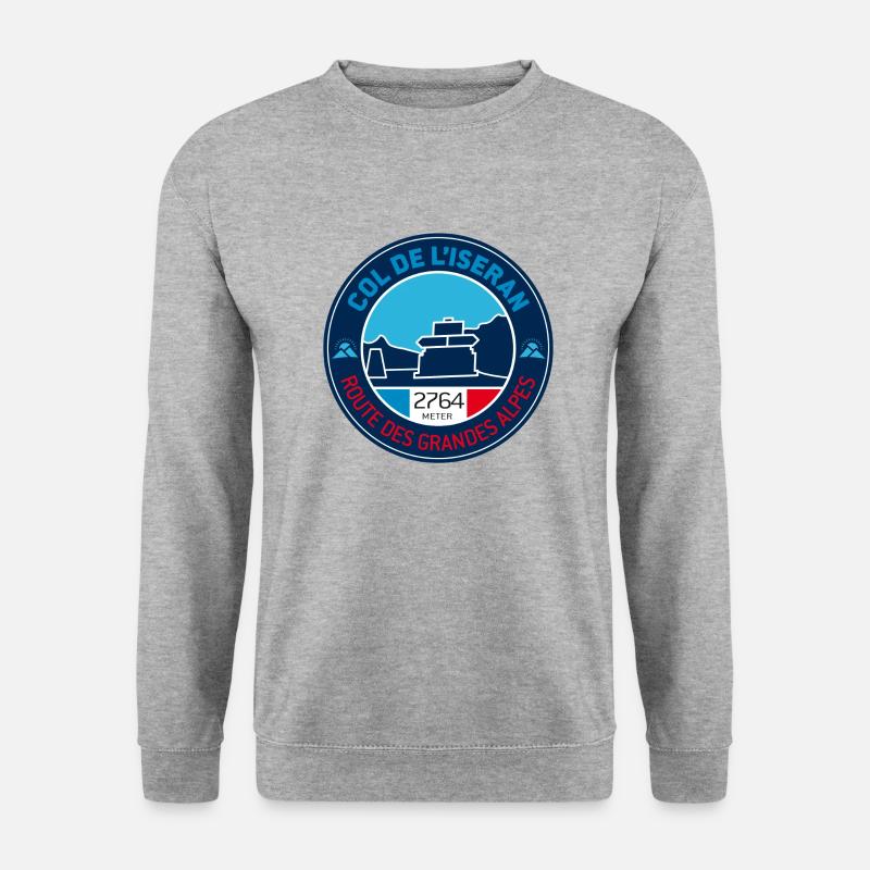 Col de l'Iseran 2 - Unisex Sweatshirt - salt & pepper