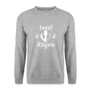 insel rügen,rügen,insel,urlaub,deutschland - Unisex Pullover - Weißgrau meliert - Vorne - Alina (178cm) & Michal (187cm)