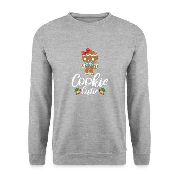 Noël laid - Sweat-shirt Unisexe - gris chiné - Devant - Alina (178cm) & Michal (187cm)