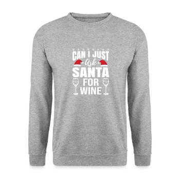 Noël laid - Sweat-shirt Unisexe - gris chiné - Devant - Alina (178cm) & Michal (187cm)