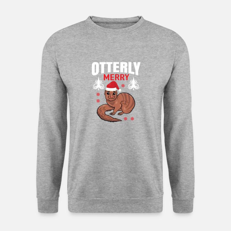 Ugly Christmas - Unisex Pullover - Weißgrau meliert