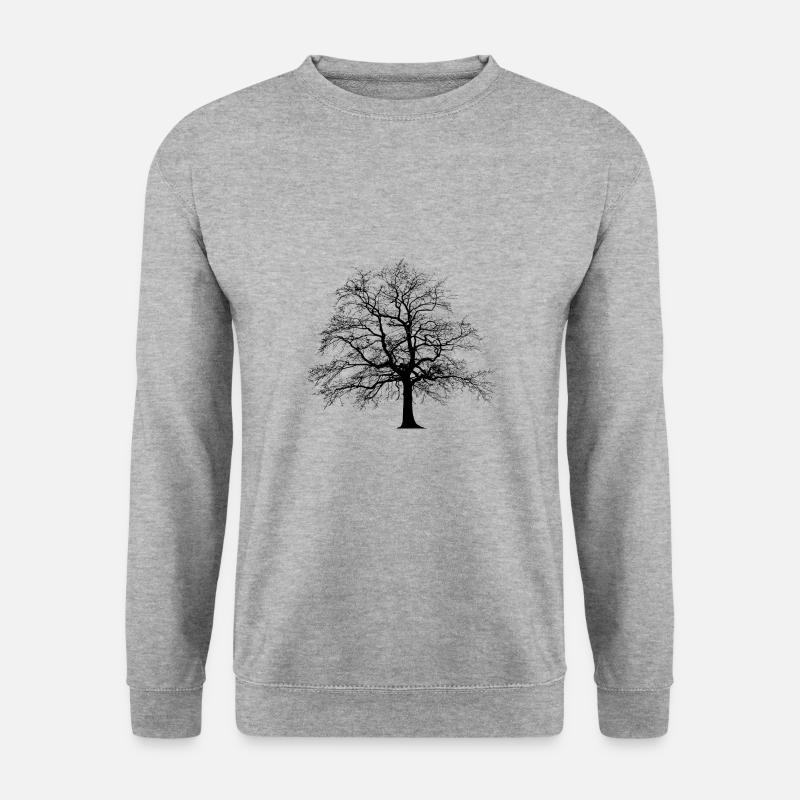 Baum Linde - Unisex Pullover - Weißgrau meliert