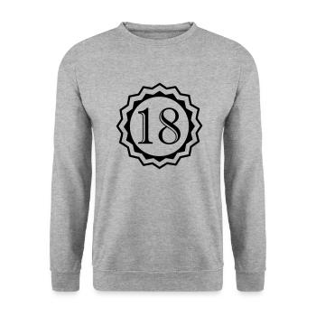 18 - Sweat-shirt Unisexe - gris chiné - Devant - Alina (178cm) & Michal (187cm)