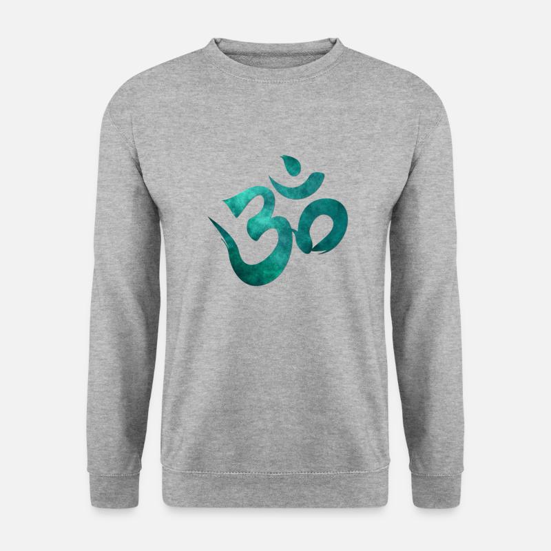 Om Zeichen - Unisex Pullover - Weißgrau meliert