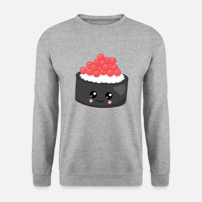 Sushi - Unisex Pullover - Weißgrau meliert