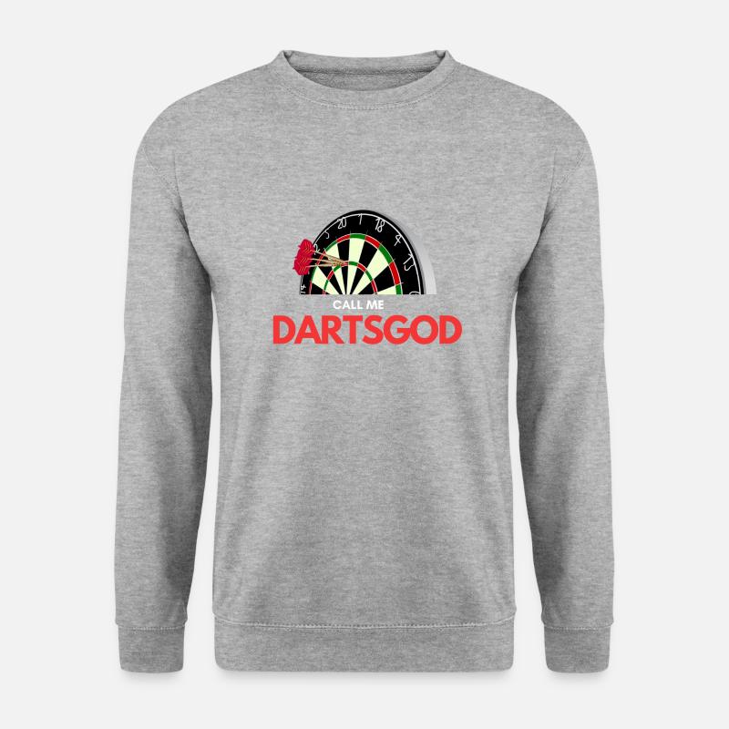 DARTSGOD! - Unisex Pullover - Weißgrau meliert